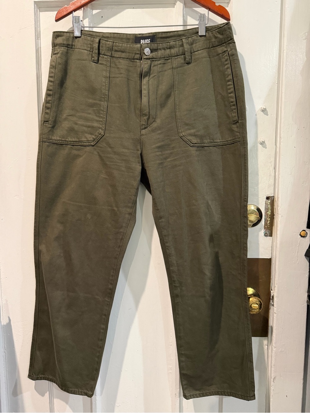 PAIGE Olive Green Chino Pants